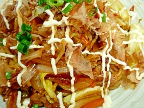 簡単！定番焼きそば【市販の粉末ソース使用】